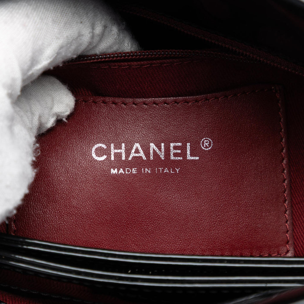 Chanel Large Quilted Patent Just Mademoiselle Bowling Bag