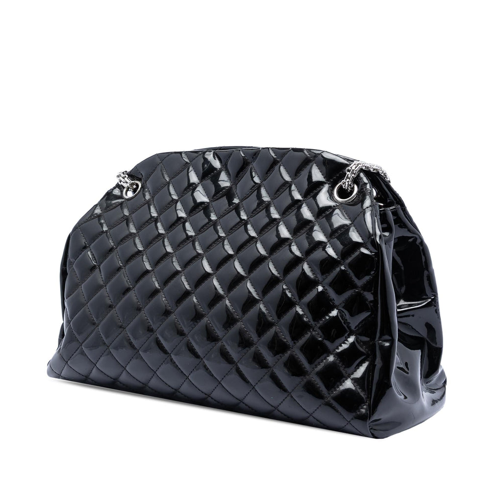 Chanel Large Quilted Patent Just Mademoiselle Bowling Bag