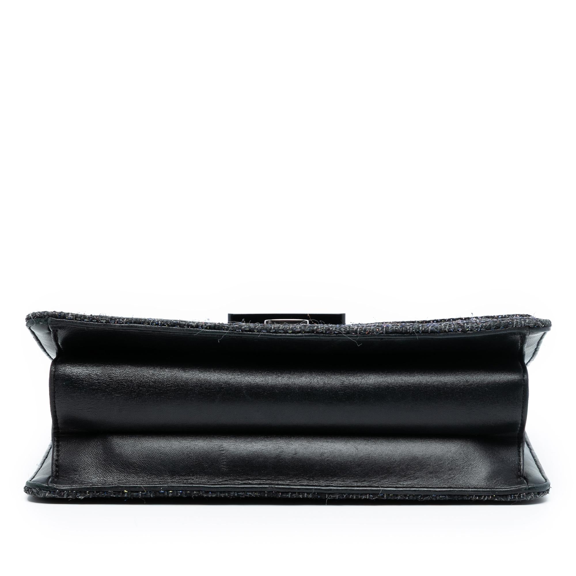 Chanel Large Quilted Tweed Beauty Lock Flap