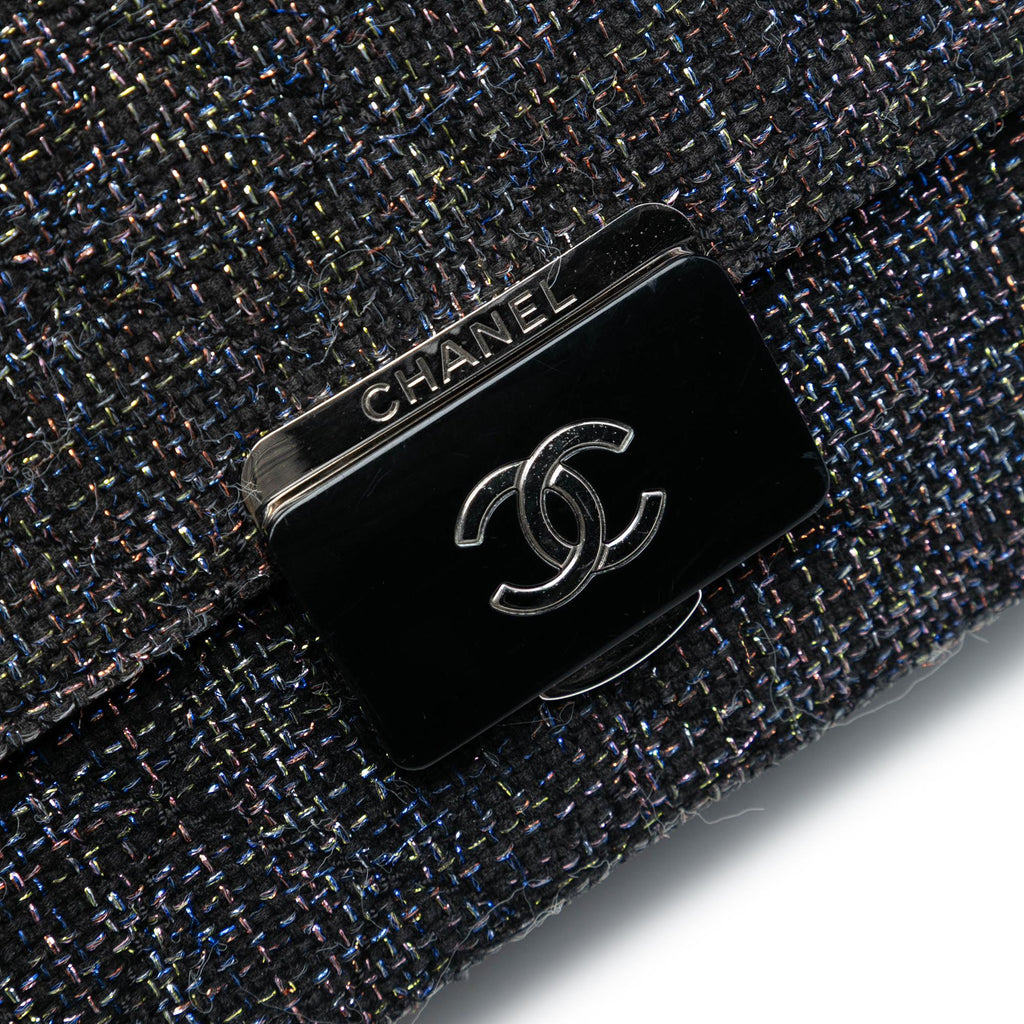 Chanel Large Quilted Tweed Beauty Lock Flap
