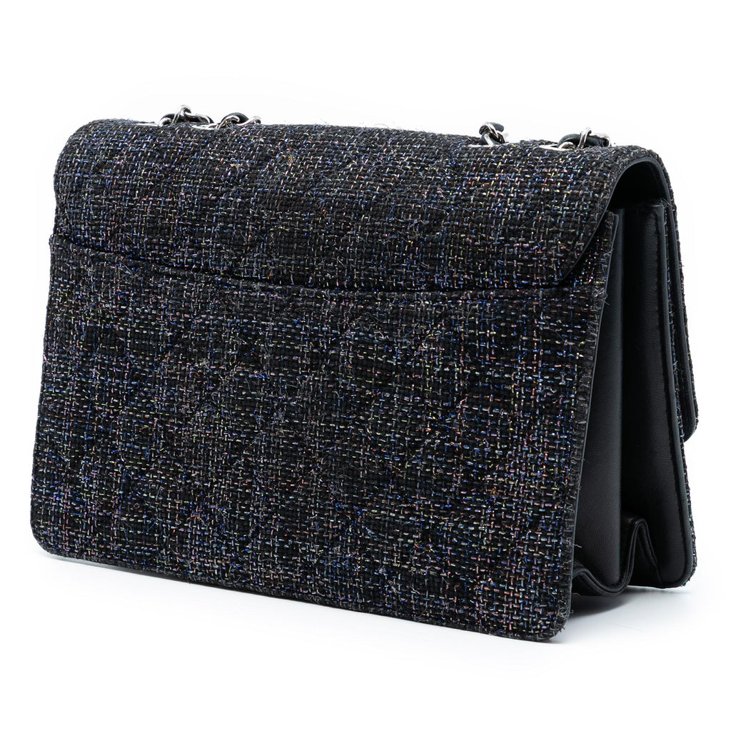 Chanel Large Quilted Tweed Beauty Lock Flap