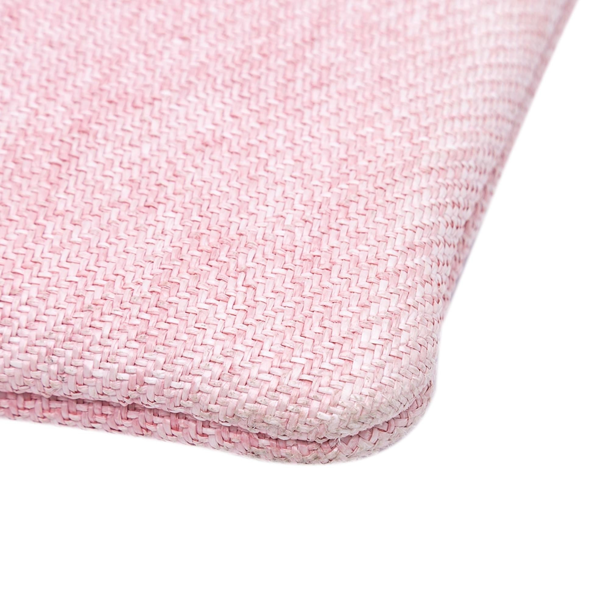 Chanel Large Raffia Deauville O Case Clutch