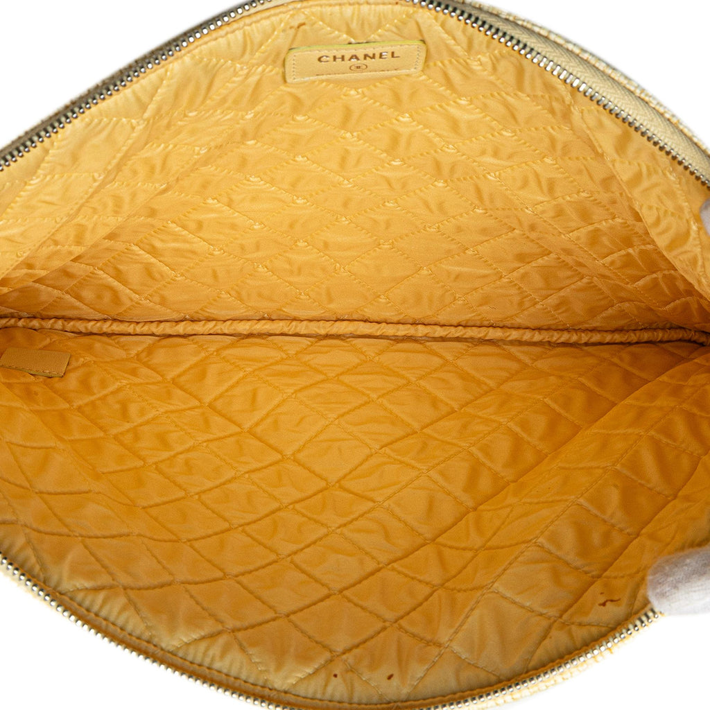 Chanel Large Raffia Deauville O Case Clutch