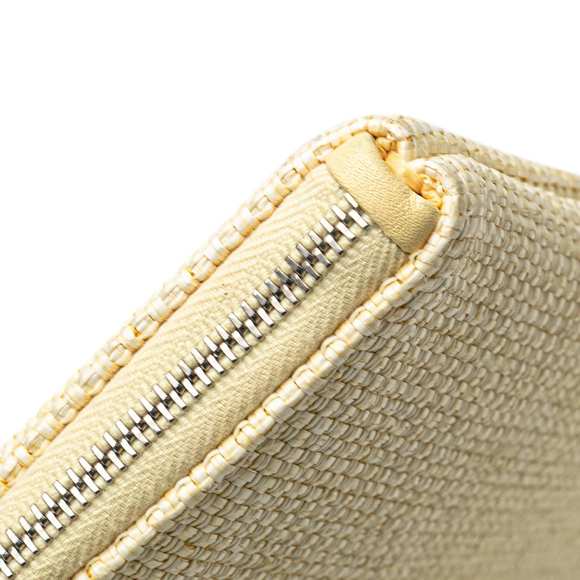 Chanel Large Raffia Deauville O Case Clutch