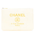 Chanel Large Raffia Deauville O Case Clutch