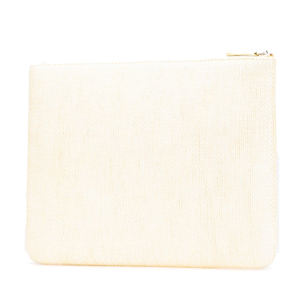 Chanel Large Raffia Deauville O Case Clutch