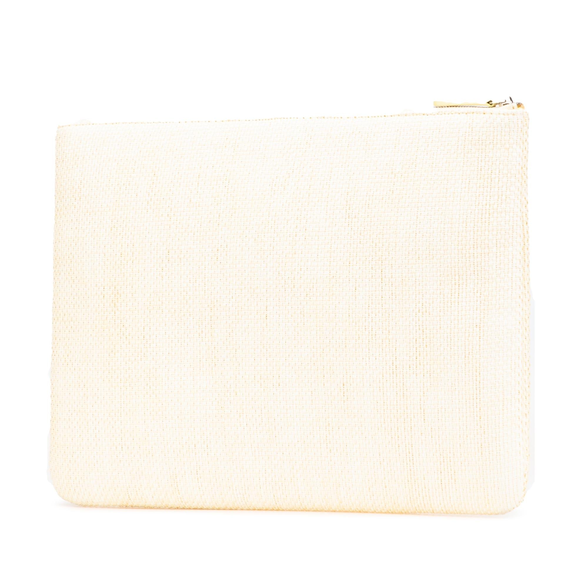 Chanel Large Raffia Deauville O Case Clutch