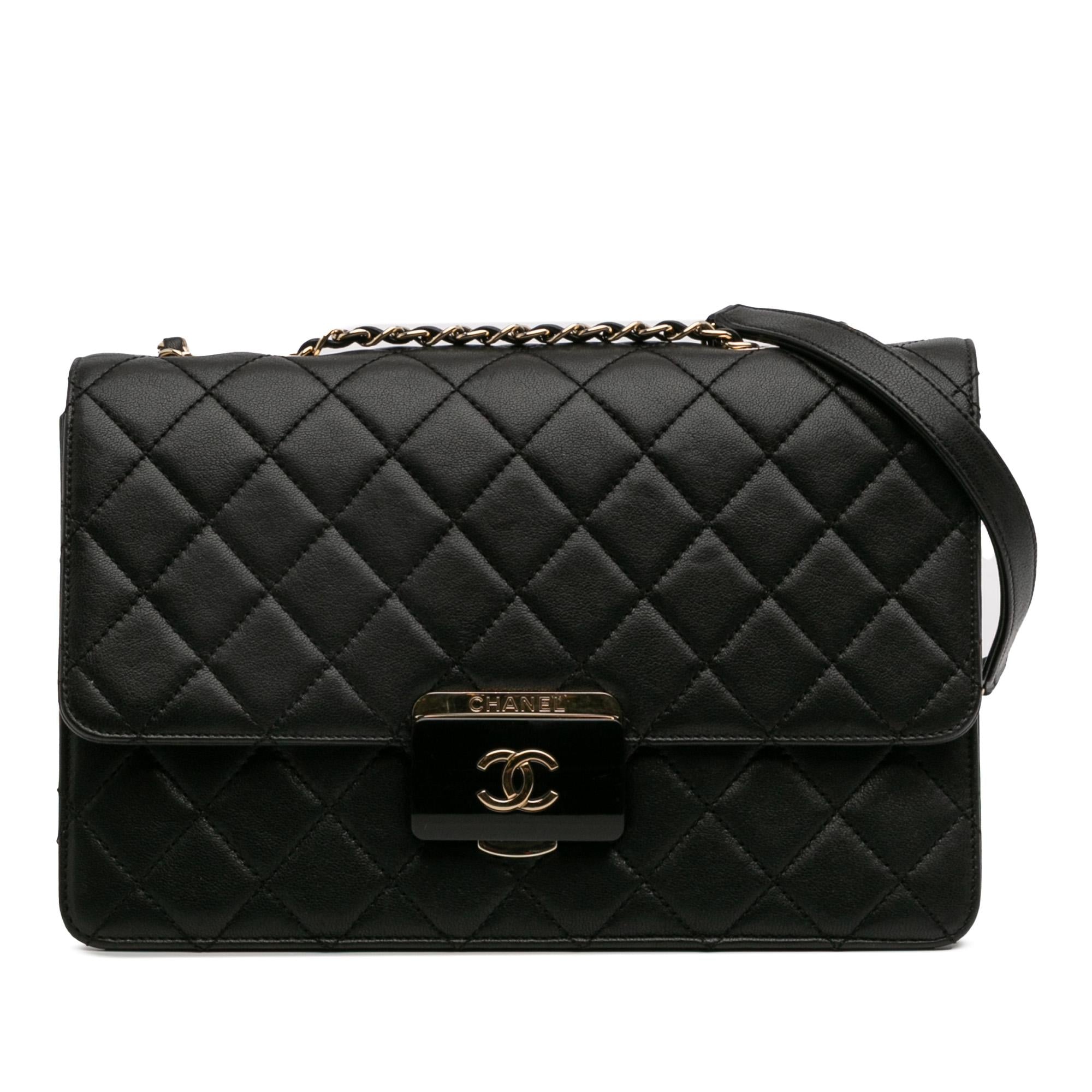 Chanel Large Sheepskin Beauty Lock Flap