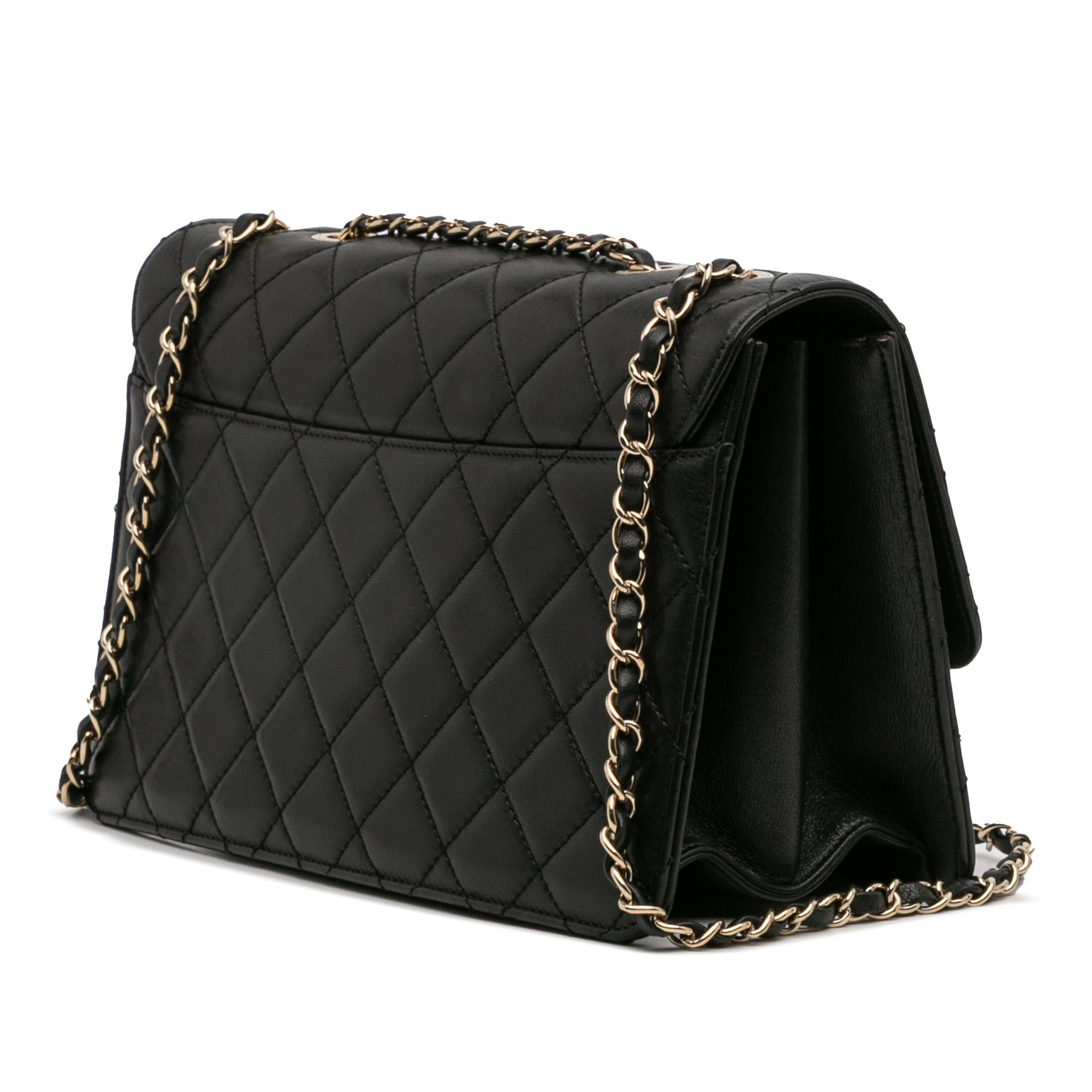 Chanel Large Sheepskin Beauty Lock Flap
