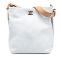 Chanel Large Stitched Calfskin Button Up Hobo