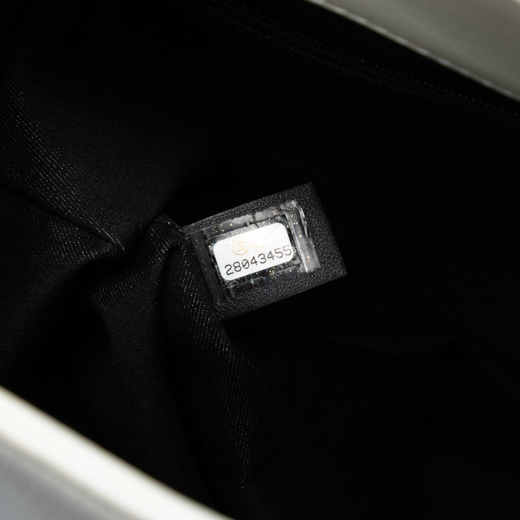 Chanel Large Stitched Calfskin Button Up Hobo
