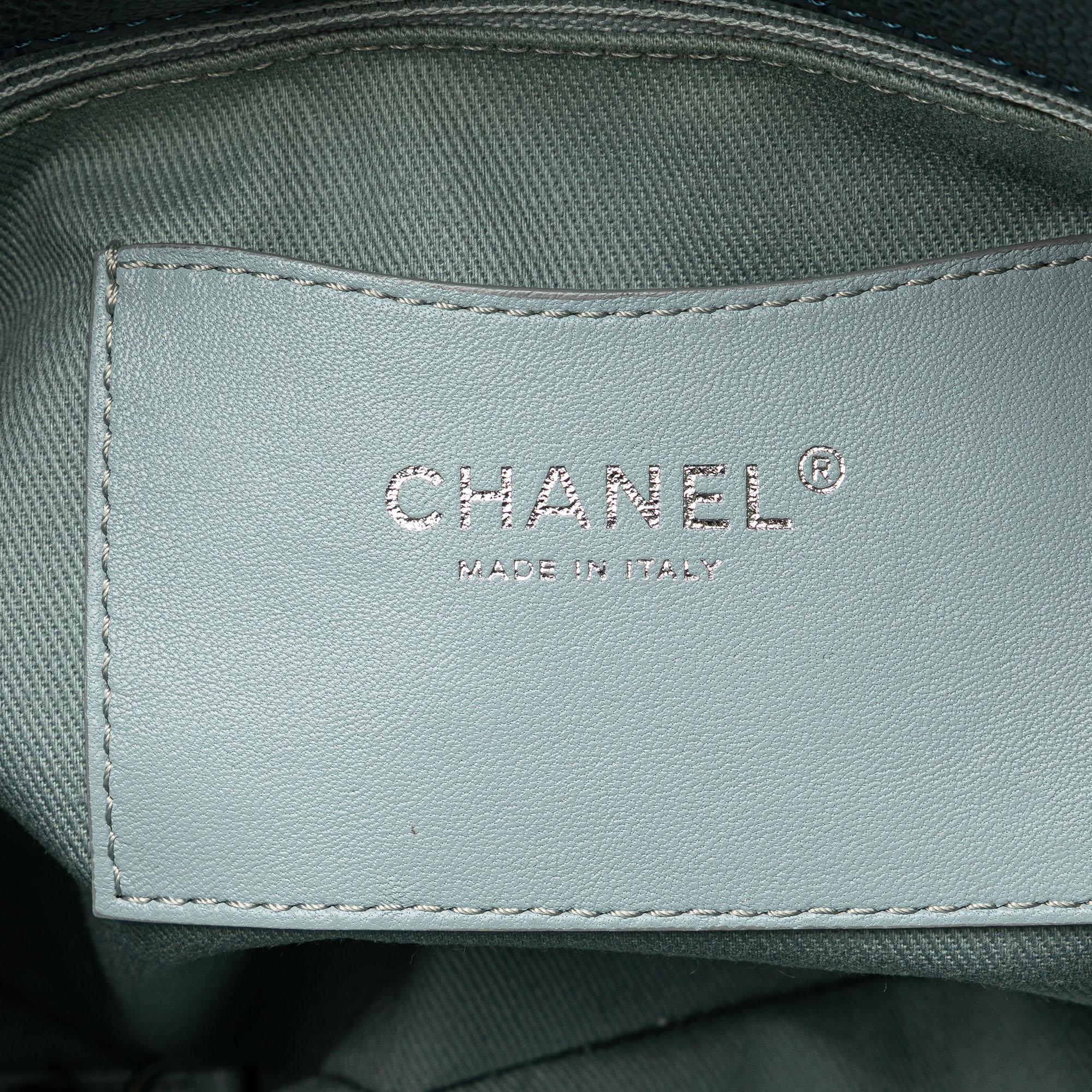 Chanel Large Tricolor Caviar Just Mademoiselle Bowling Bag