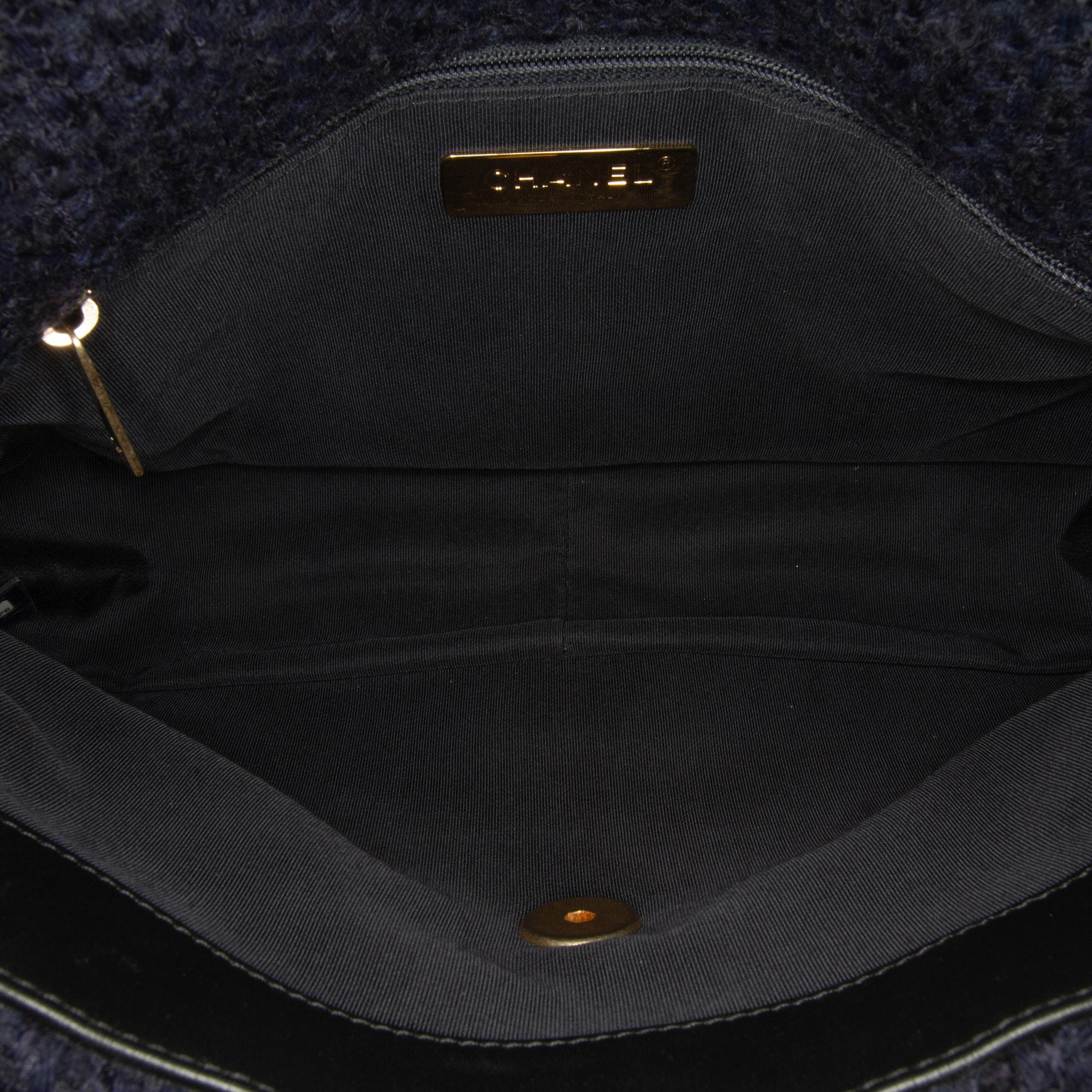 Chanel Large Tweed 19 Flap Bag (SHG-pvoWxr)