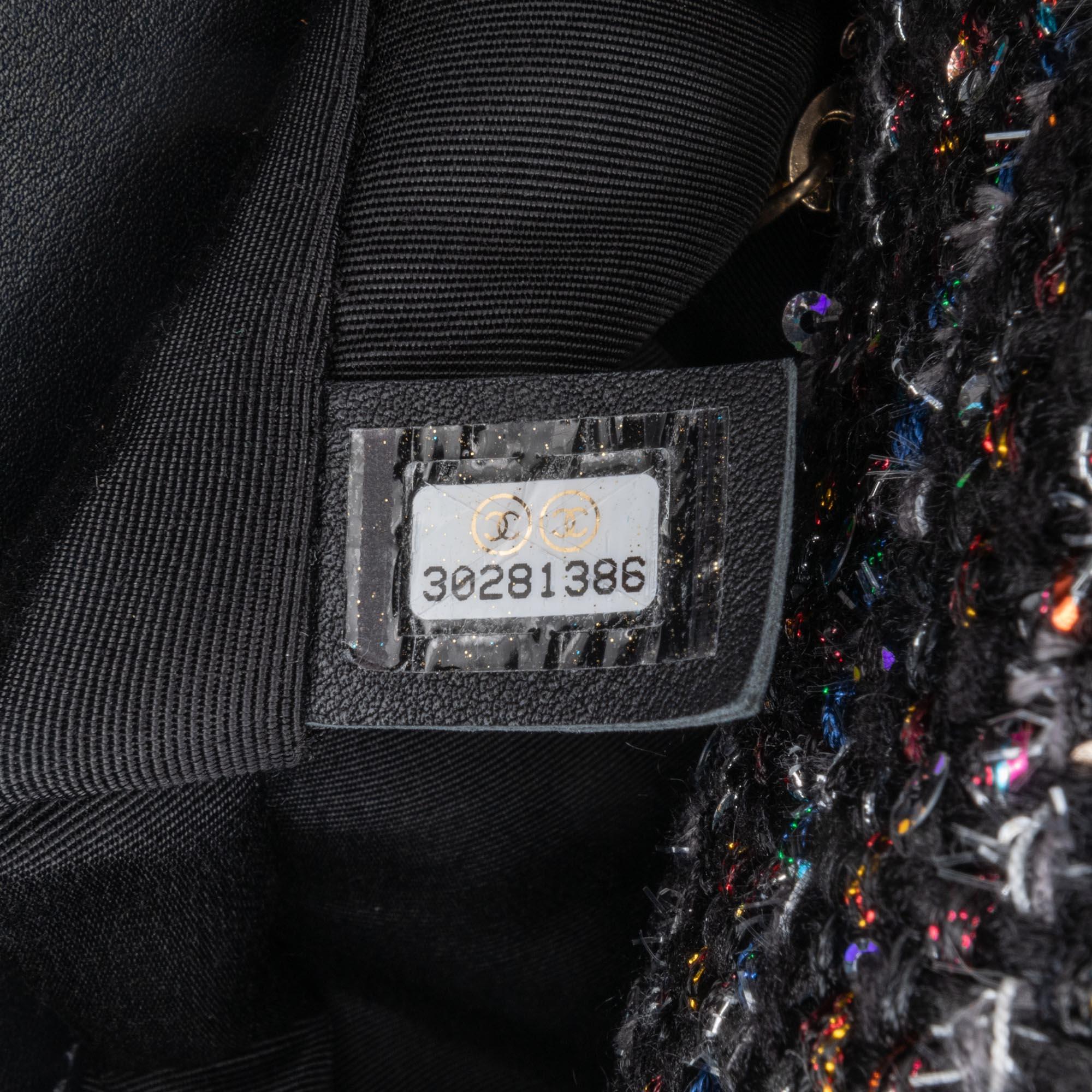 Chanel Large Tweed 19 Flap (SHG-XMDikb)