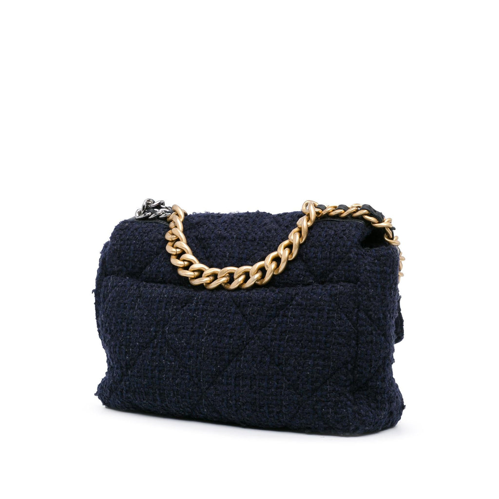 Chanel Large Tweed 19 Flap (SHG-9y26hz)