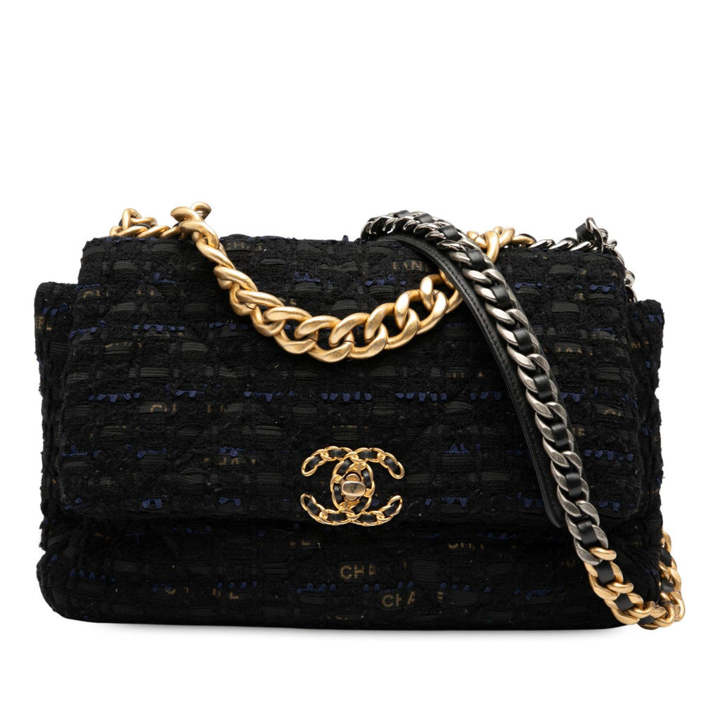 Chanel Large Tweed 19 Flap