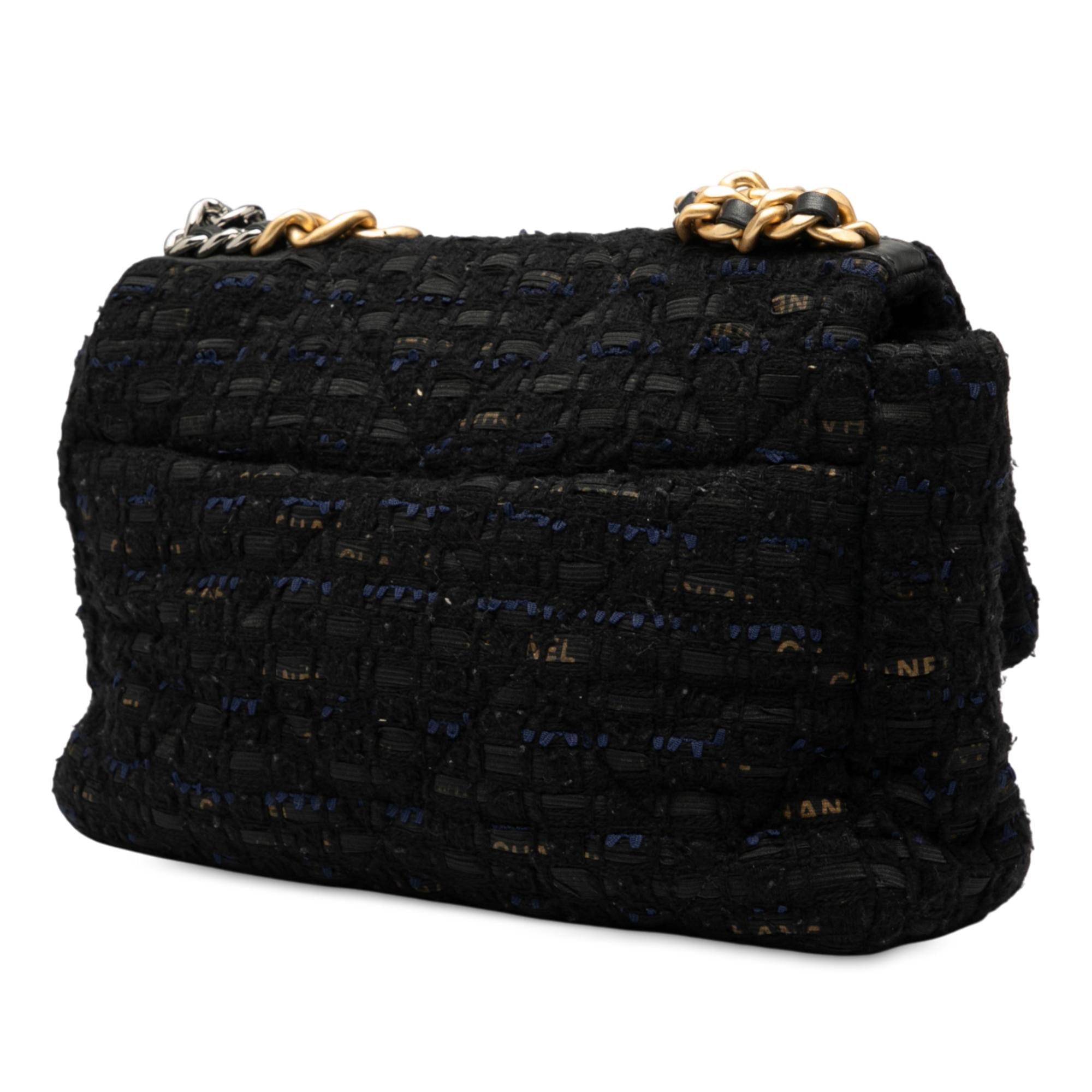 Chanel Large Tweed 19 Flap