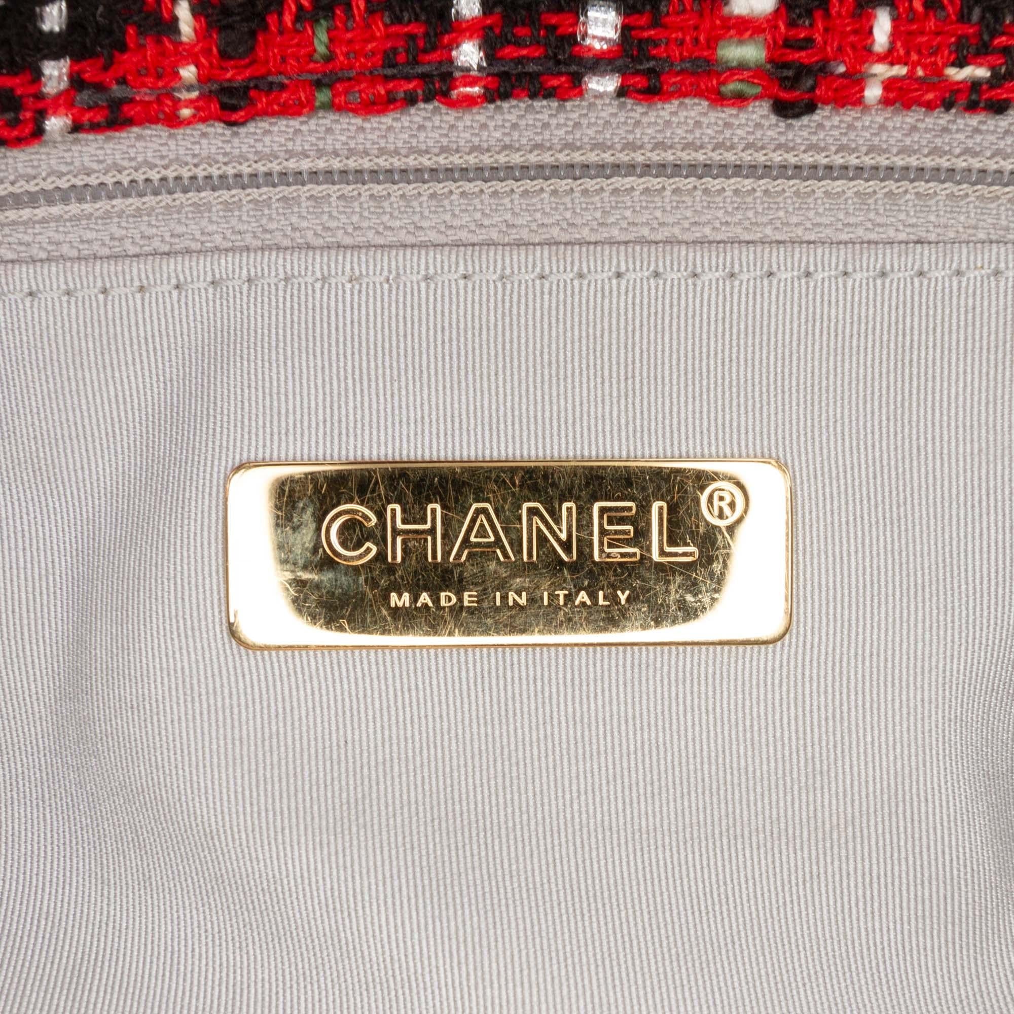 Chanel Large Tweed 19 Flap