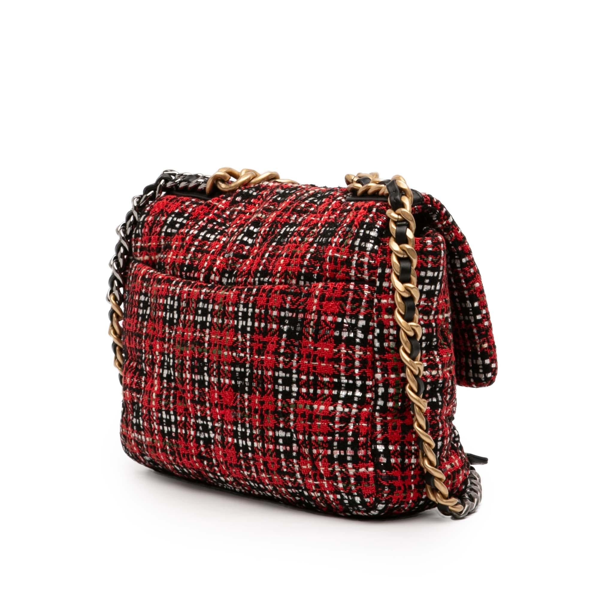 Chanel Large Tweed 19 Flap