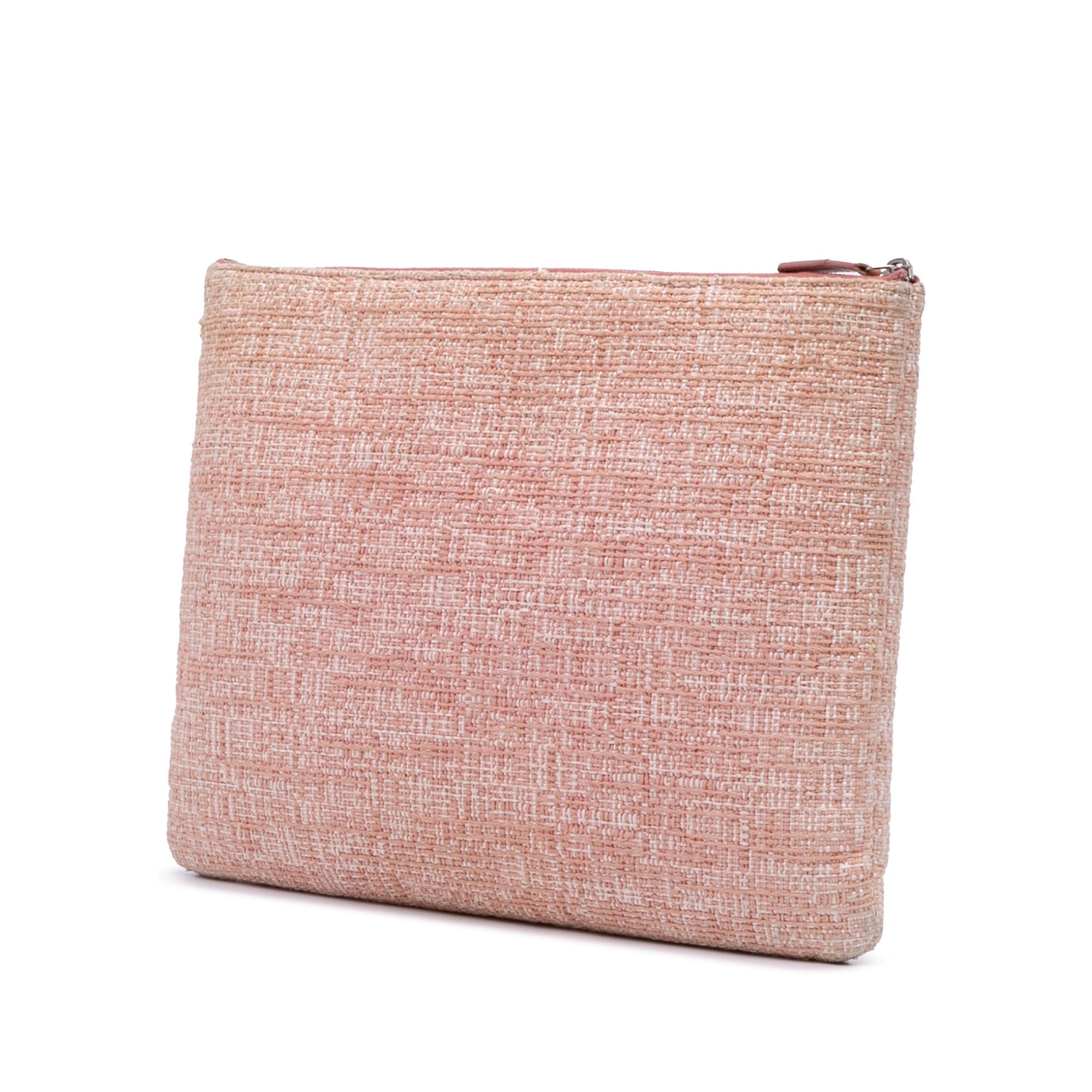 Chanel Large Tweed Deauville O Case Clutch