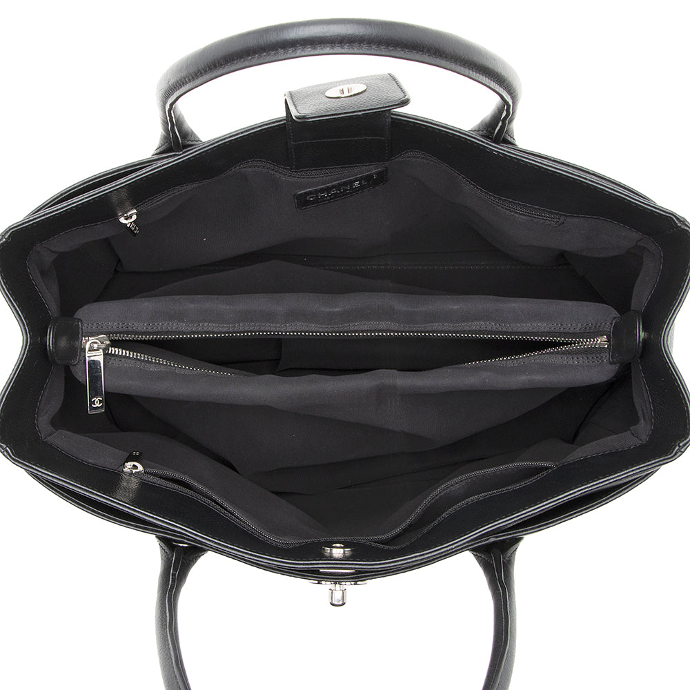 Chanel Leather Cerf Classic Executive Tote (SHF-19974)