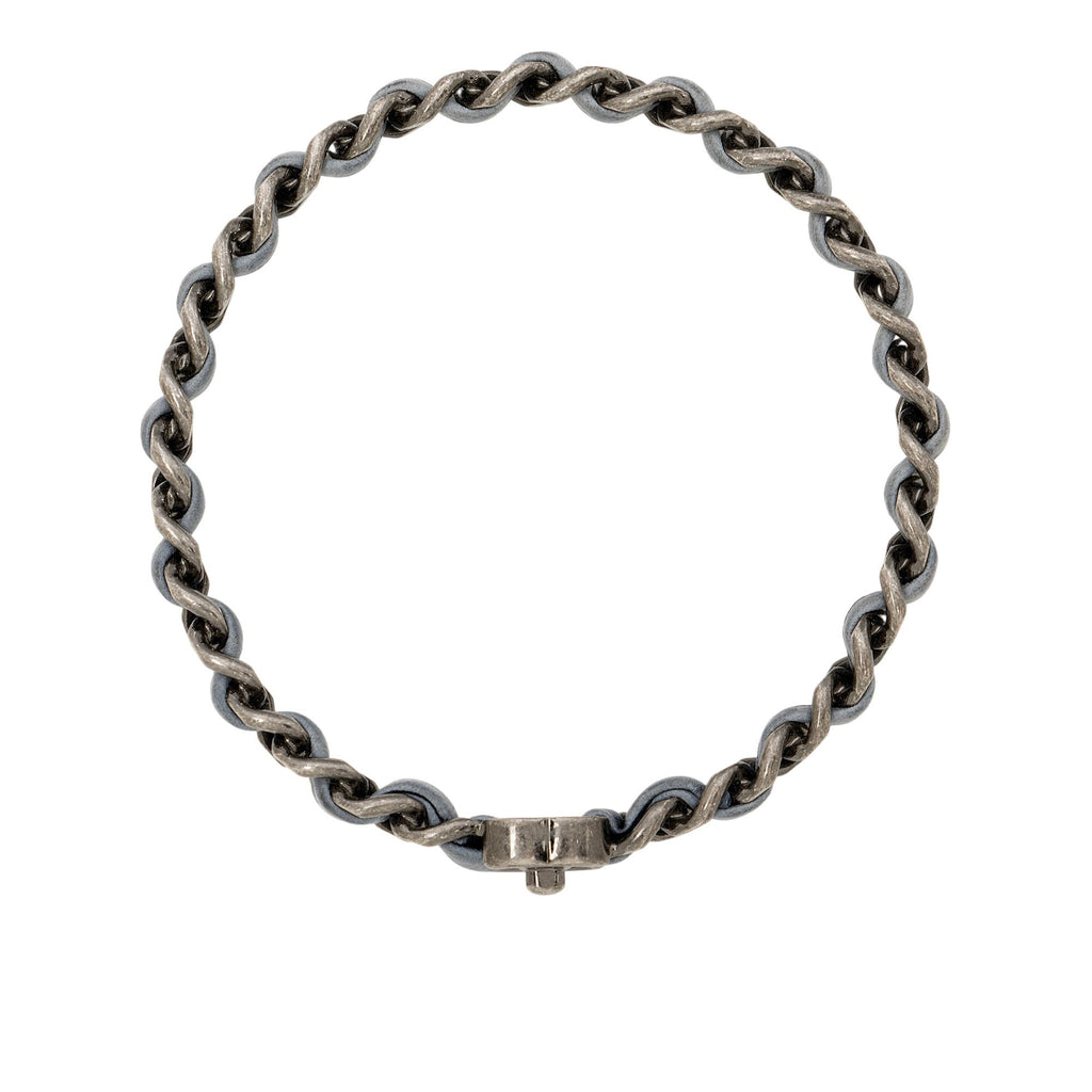 Chanel Leather Chain CC Turnlock Bangle