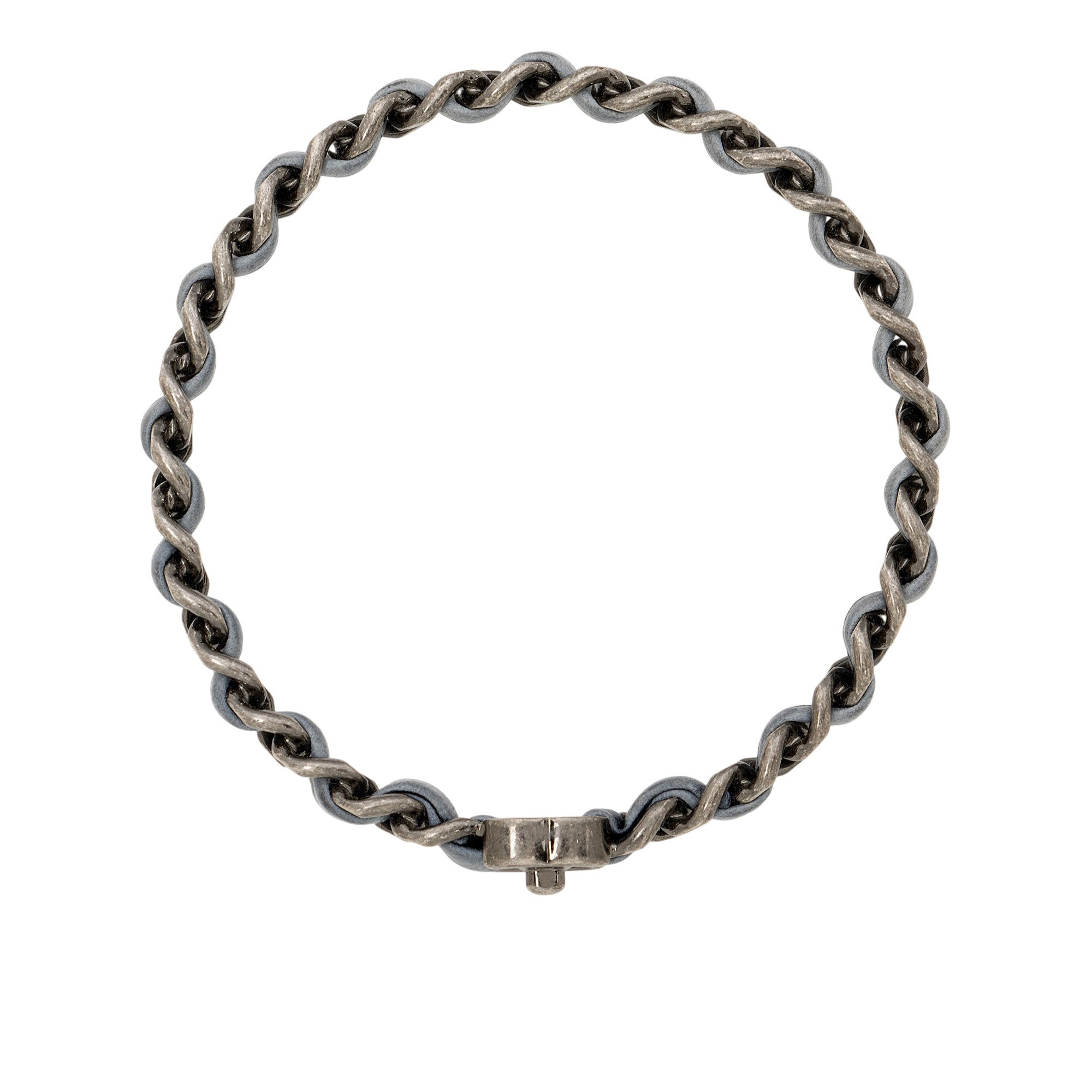 Chanel Leather Chain CC Turnlock Bangle
