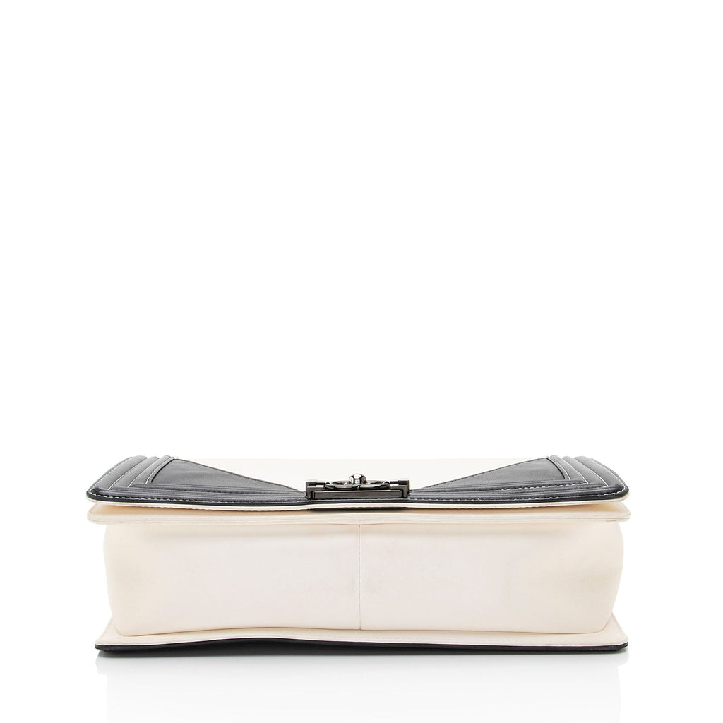 Chanel Leather Geometric Medium Boy Bag