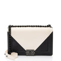 Chanel Leather Geometric Medium Boy Bag