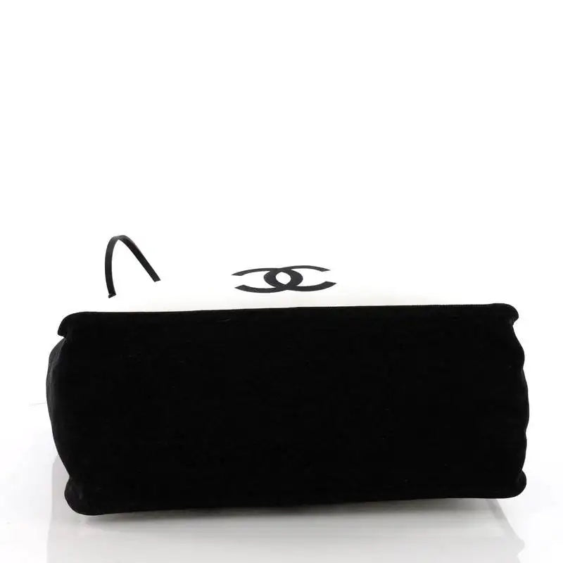 CHANEL LET'S DEMONSTRATE CANVAS TOTE BAG