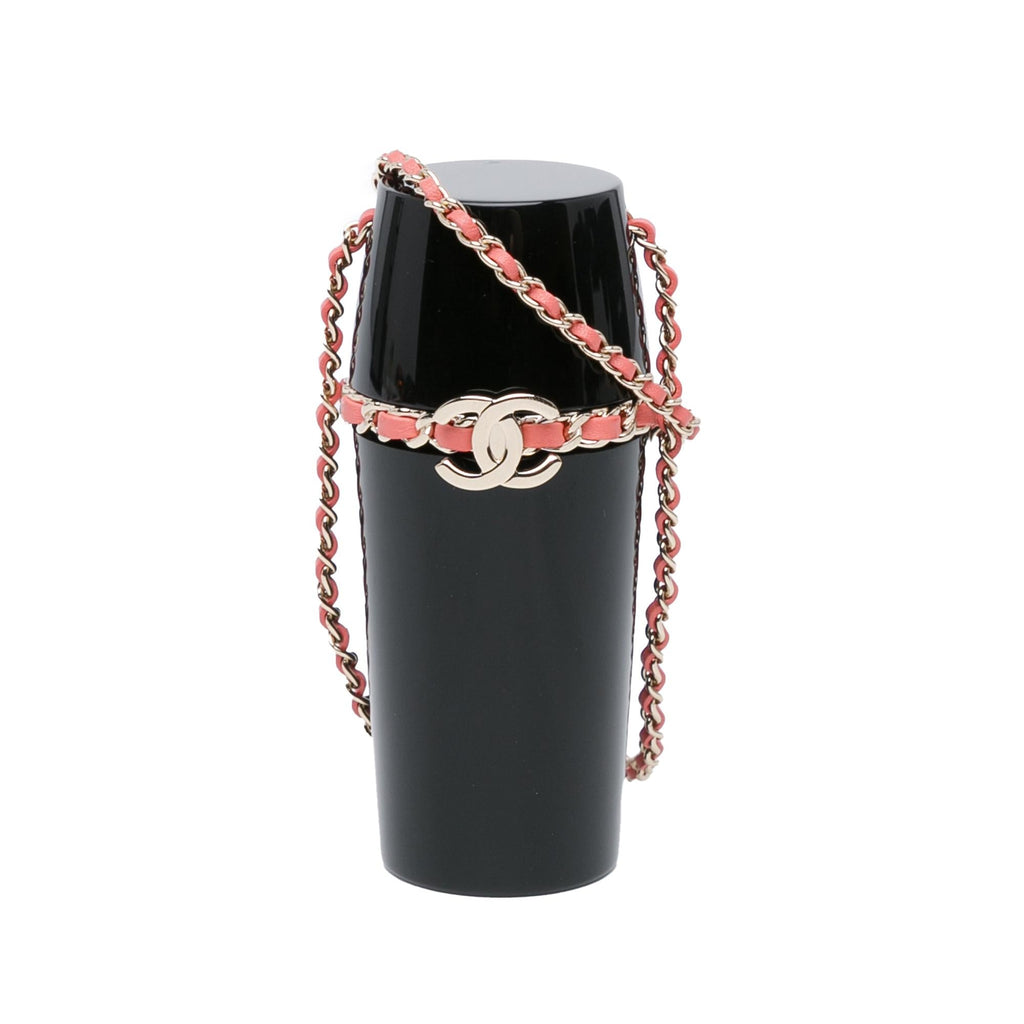 Chanel Lucite Lipstick Case On Chain