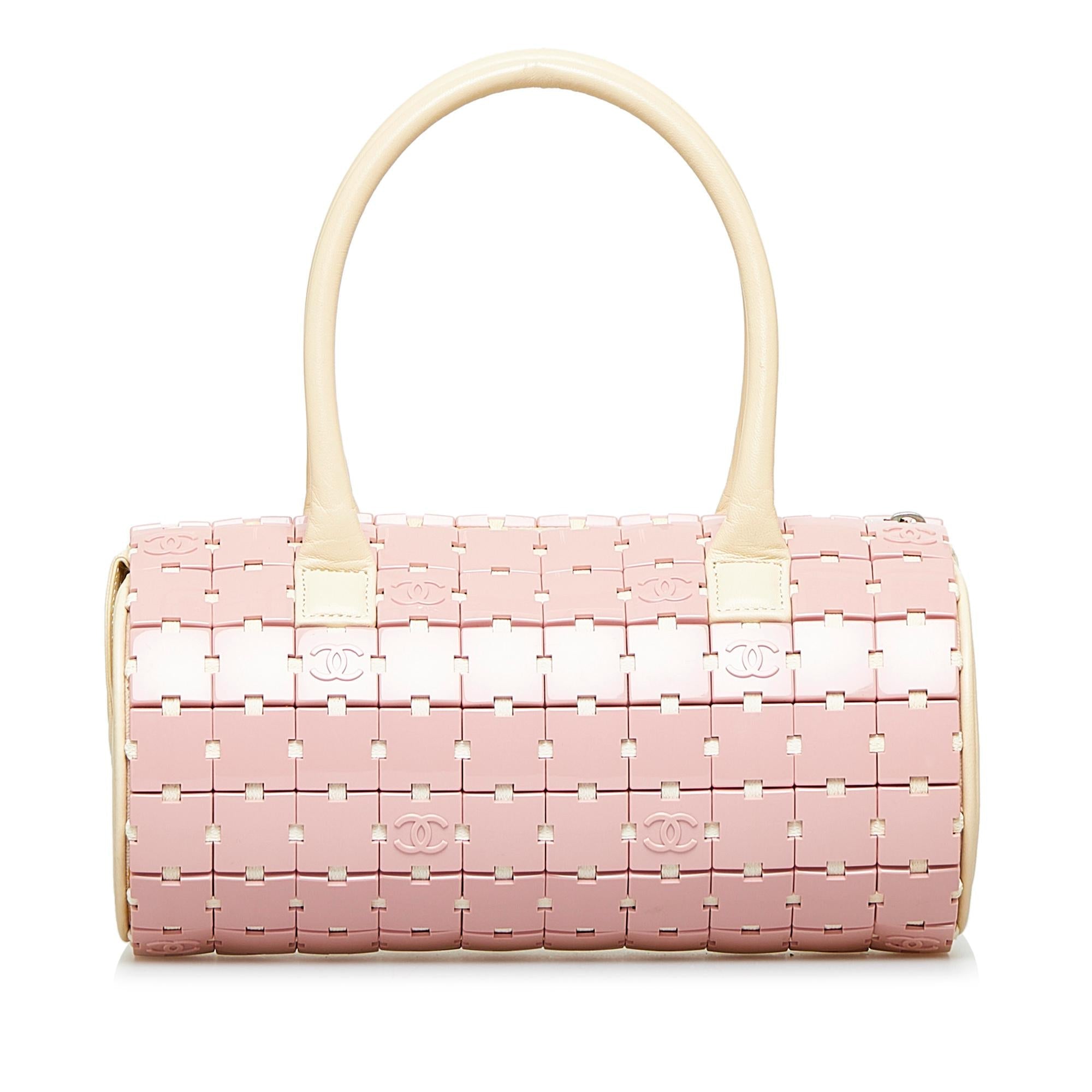 Chanel Lucite Puzzle Barrel Handbag (SHG-FENZ2D)