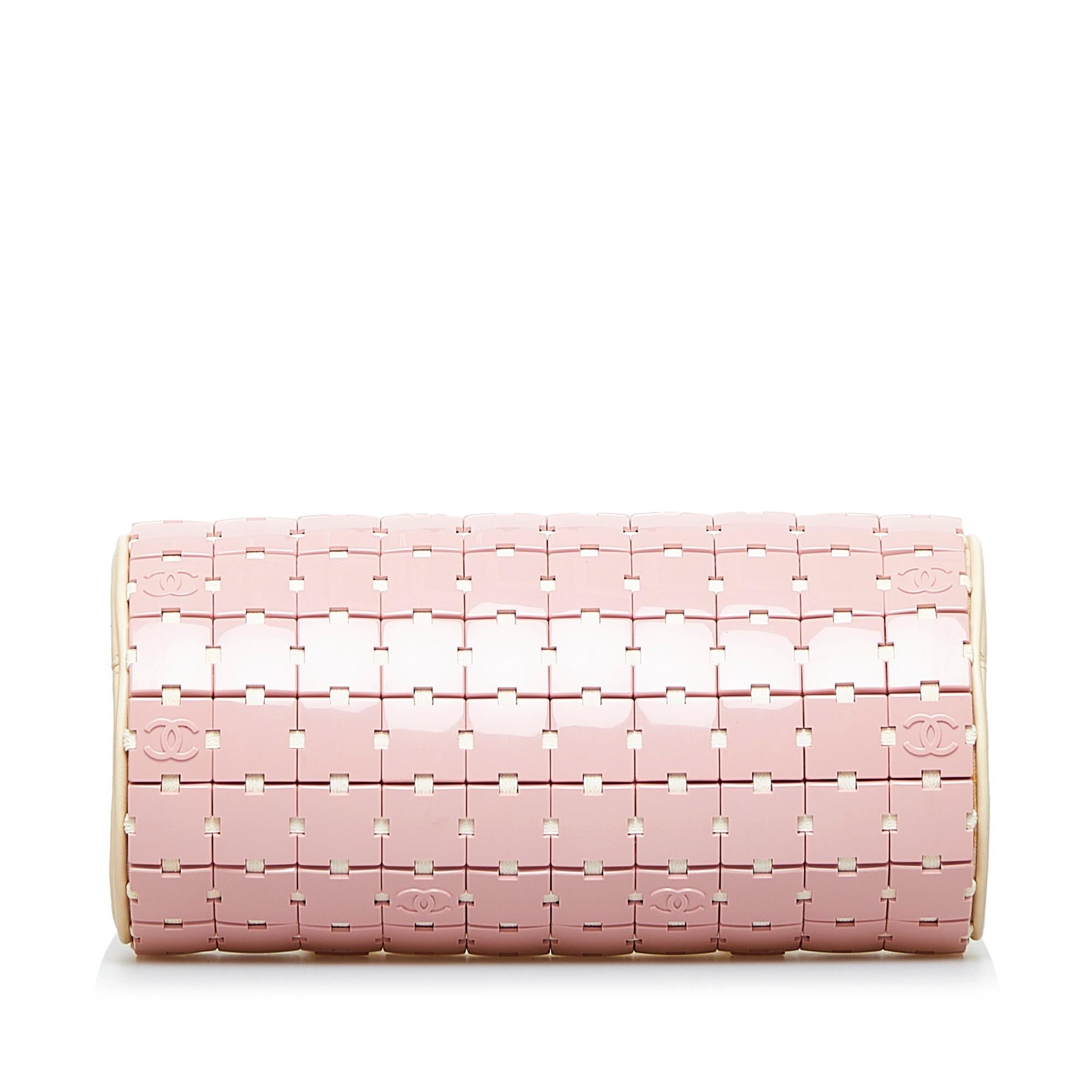 Chanel Lucite Puzzle Barrel Handbag (SHG-FENZ2D)