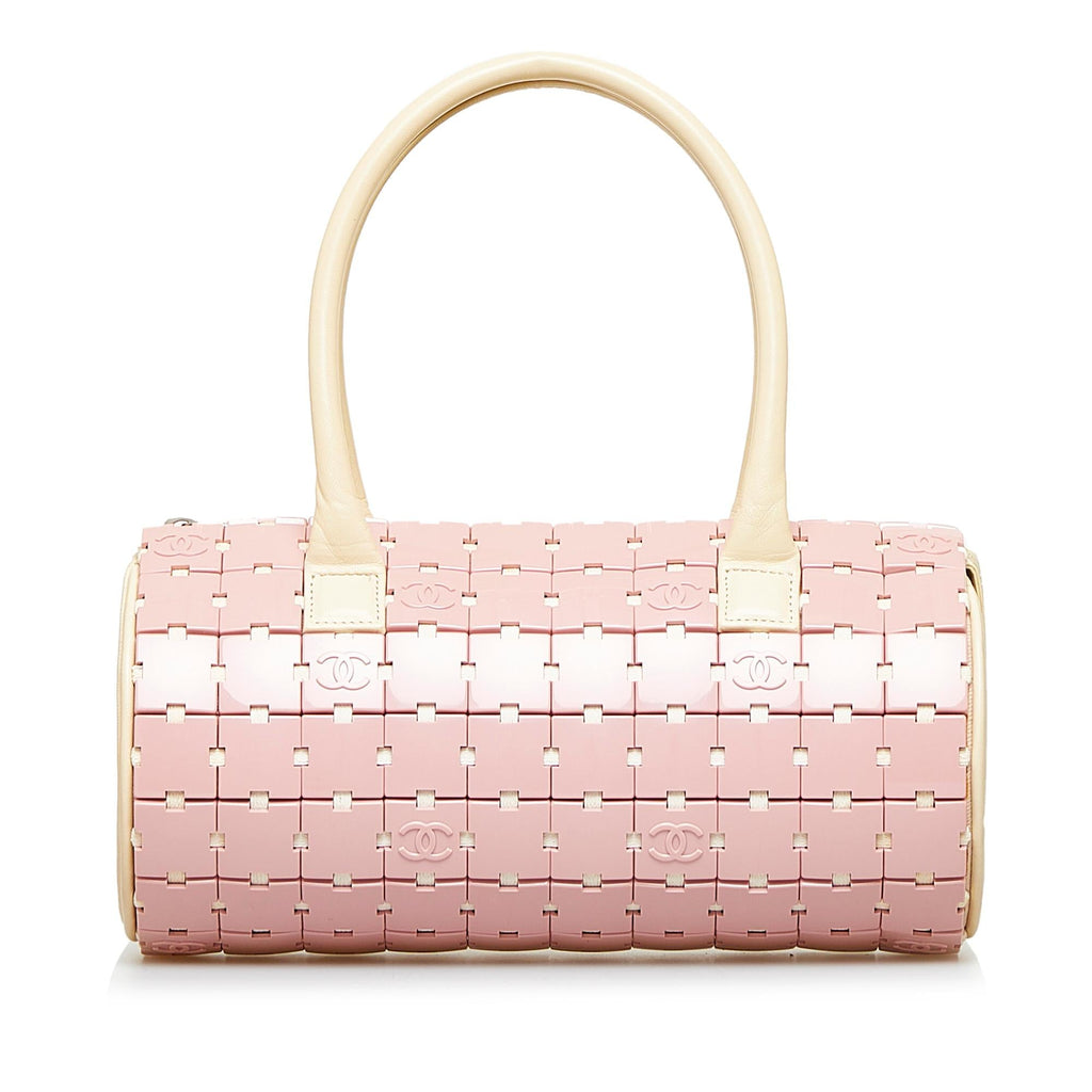 Chanel Lucite Puzzle Barrel Handbag (SHG-FENZ2D)