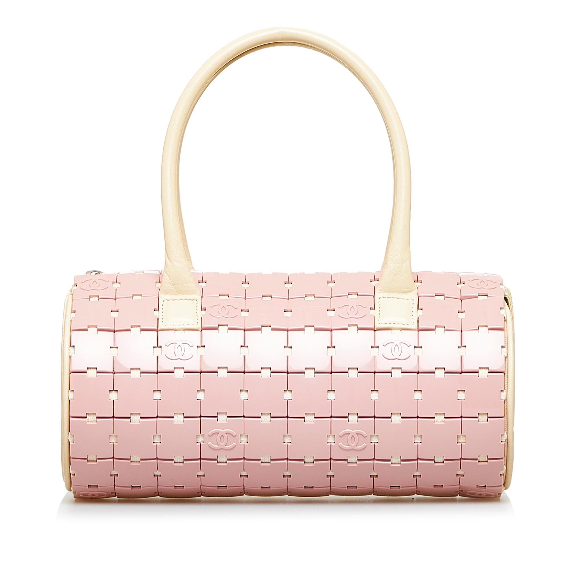 Chanel Lucite Puzzle Barrel Handbag (SHG-FENZ2D)