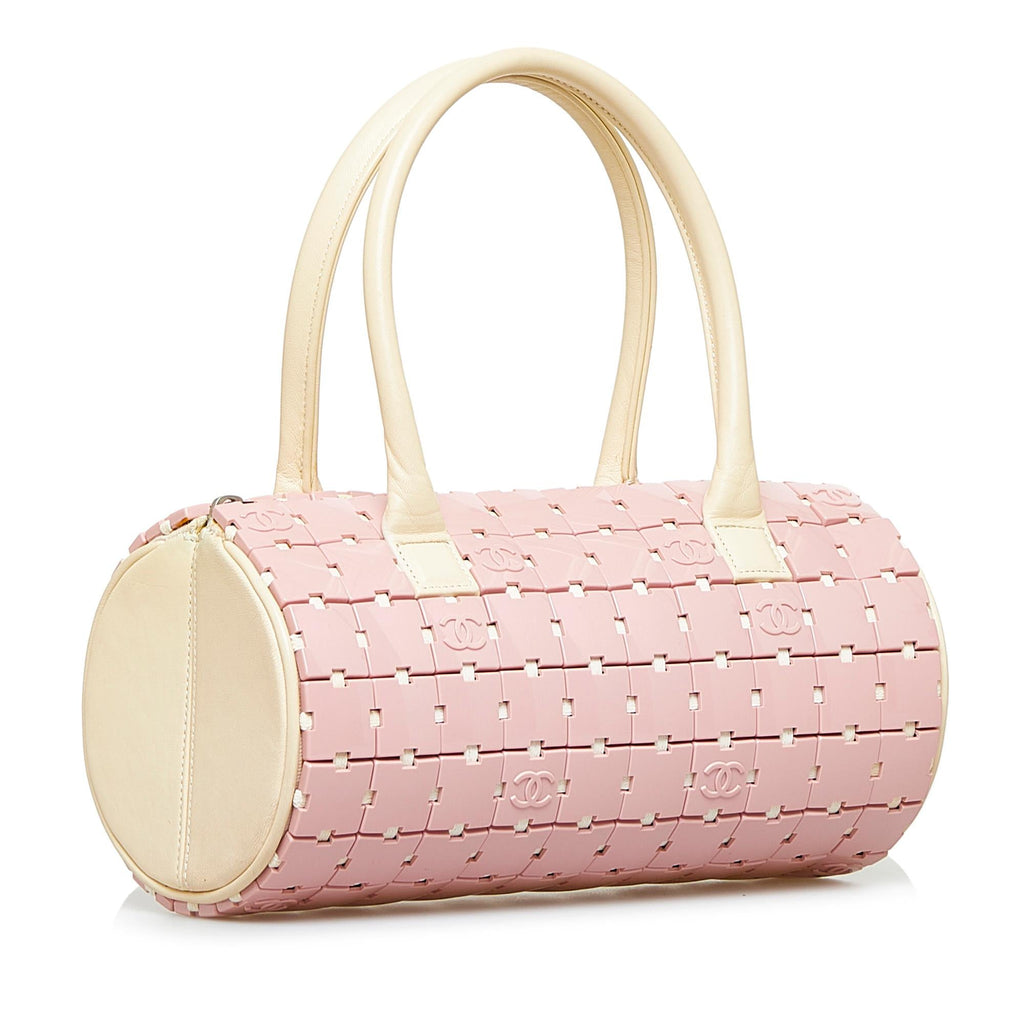 Chanel Lucite Puzzle Barrel Handbag (SHG-FENZ2D)