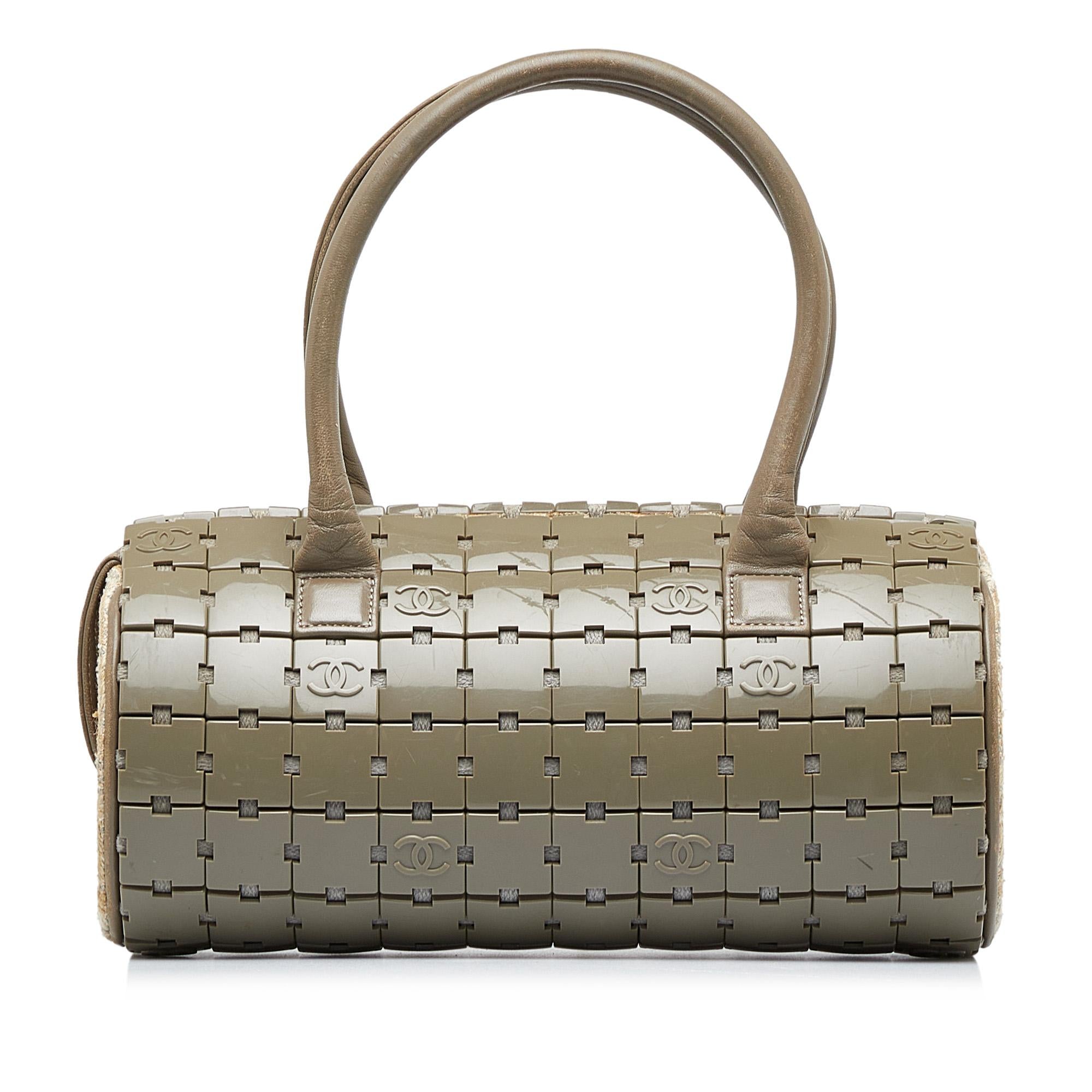 Chanel Lucite Puzzle Barrel Handbag (SHG-WS6nP1)