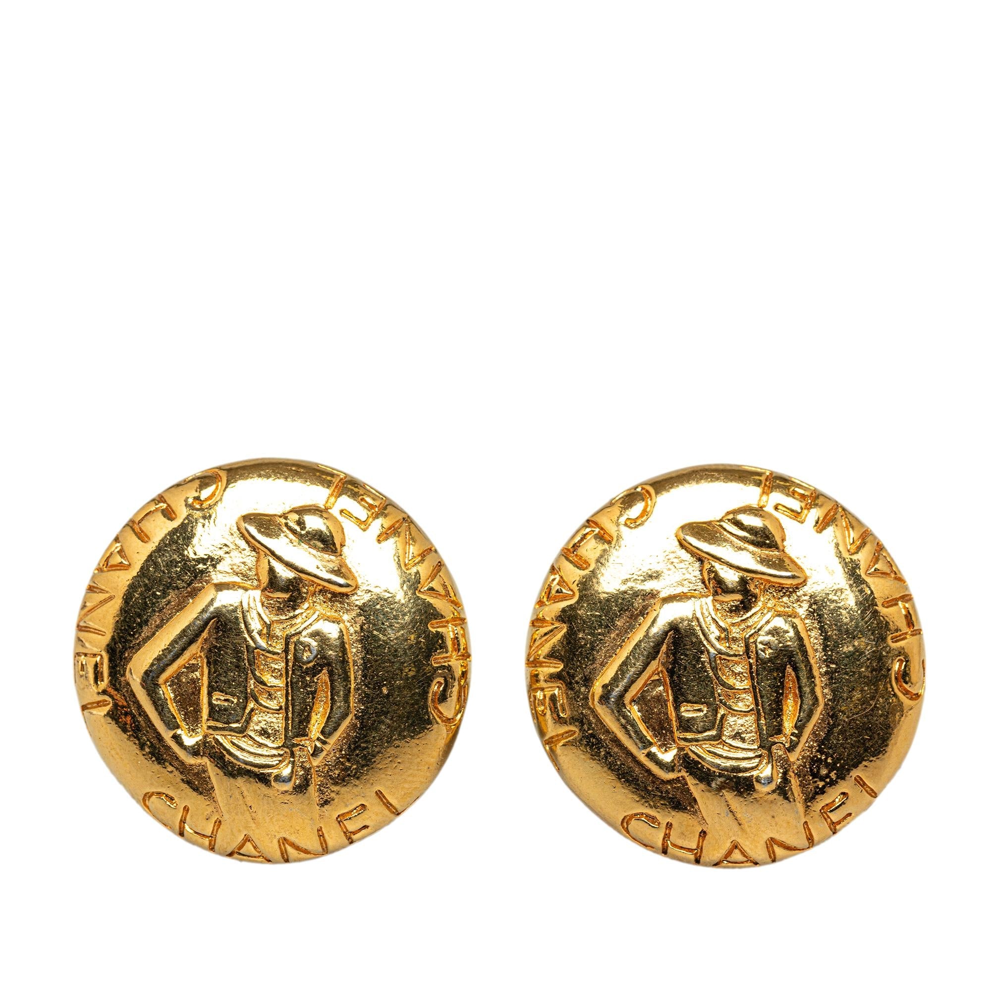 Chanel Mademoiselle Clip On Earrings (SHG-8WX2gn)