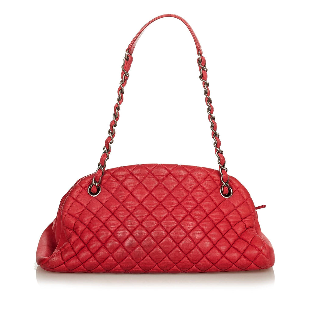 Chanel Mademoiselle Leather Bowling Bag (SHG-35686)
