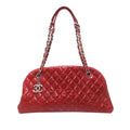 Chanel Mademoiselle Patent Leather Bowling Bag (SHG-35077)