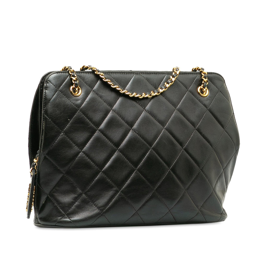Chanel Matelasse Lambskin Leather Shoulder Bag (SHG-pt26br)