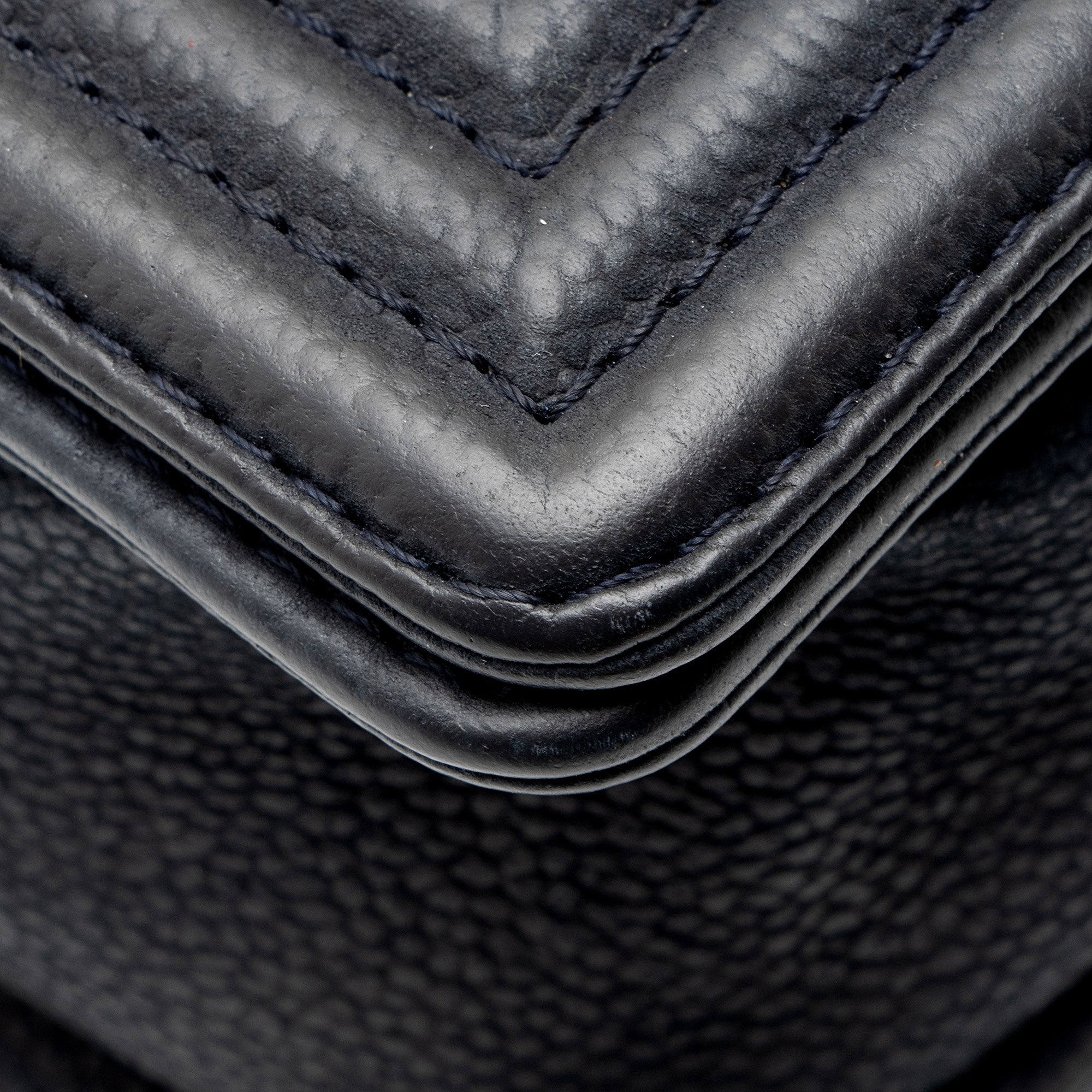Chanel Matte Caviar Leather Old Medium Boy Bag