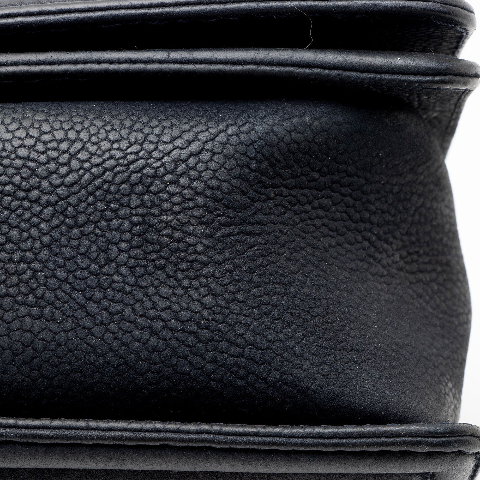 Chanel Matte Caviar Leather Old Medium Boy Bag