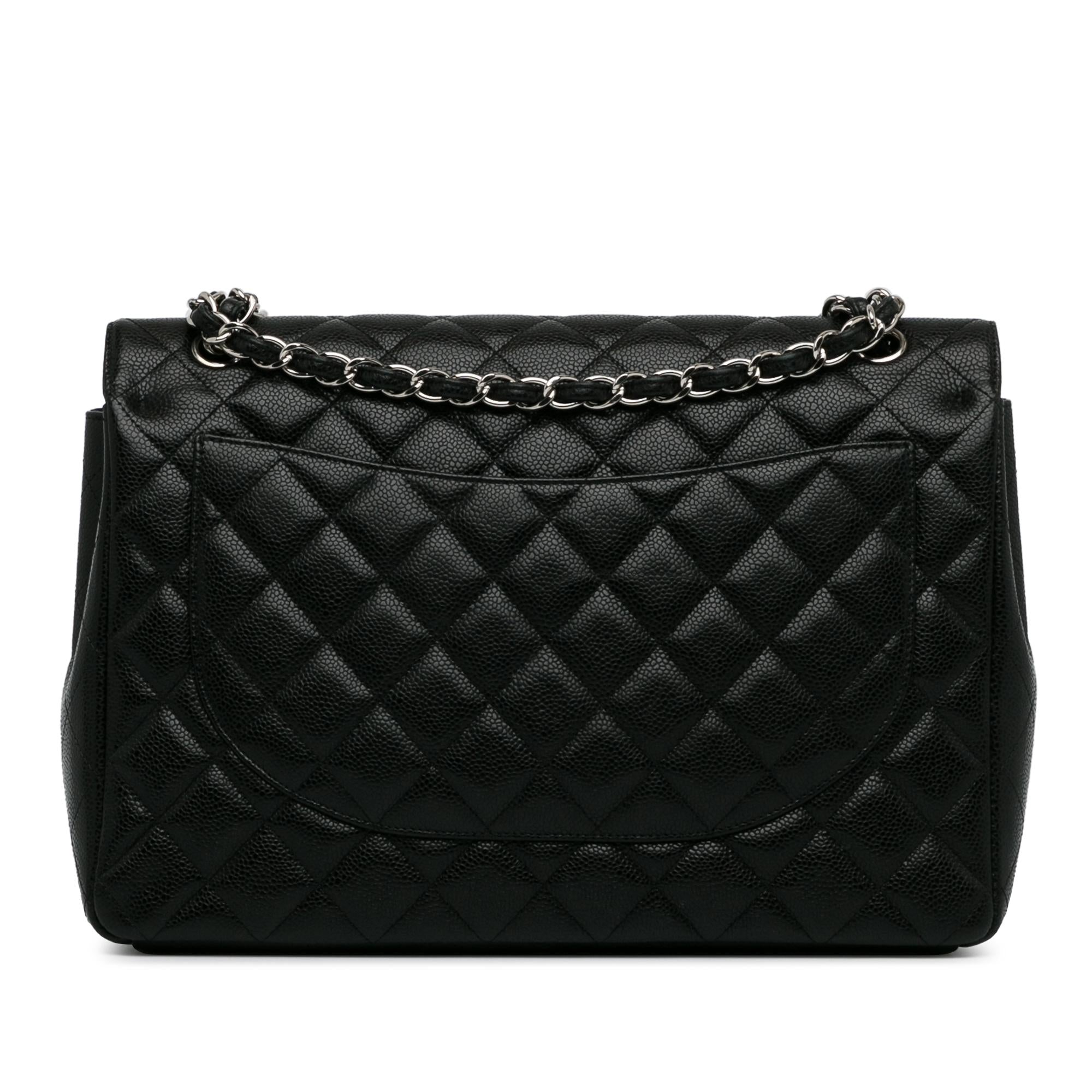 Chanel Maxi Classic Caviar Double Flap (SHG-UssHab)