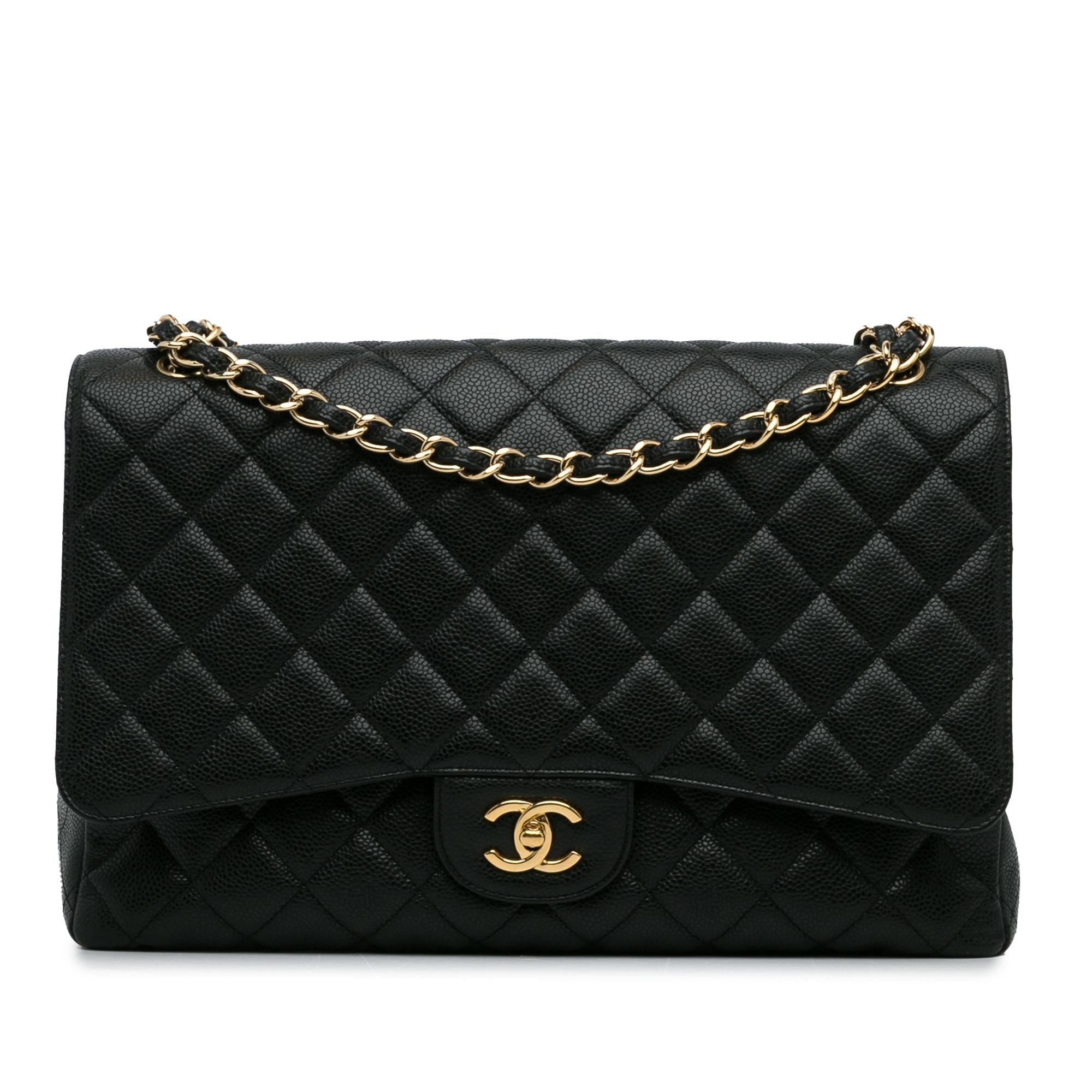 Chanel Maxi Classic Caviar Single Flap Bag (SHG-MTMiOb)