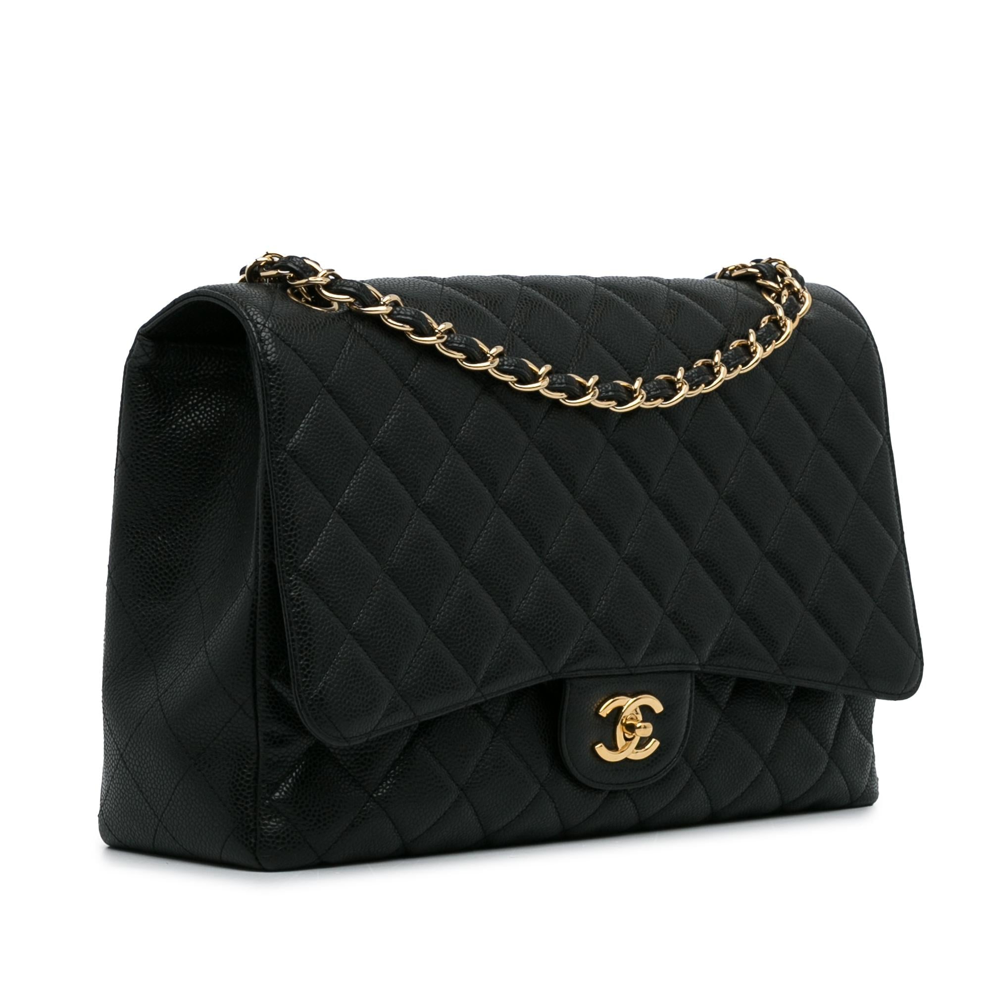 Chanel Maxi Classic Caviar Single Flap Bag (SHG-MTMiOb)