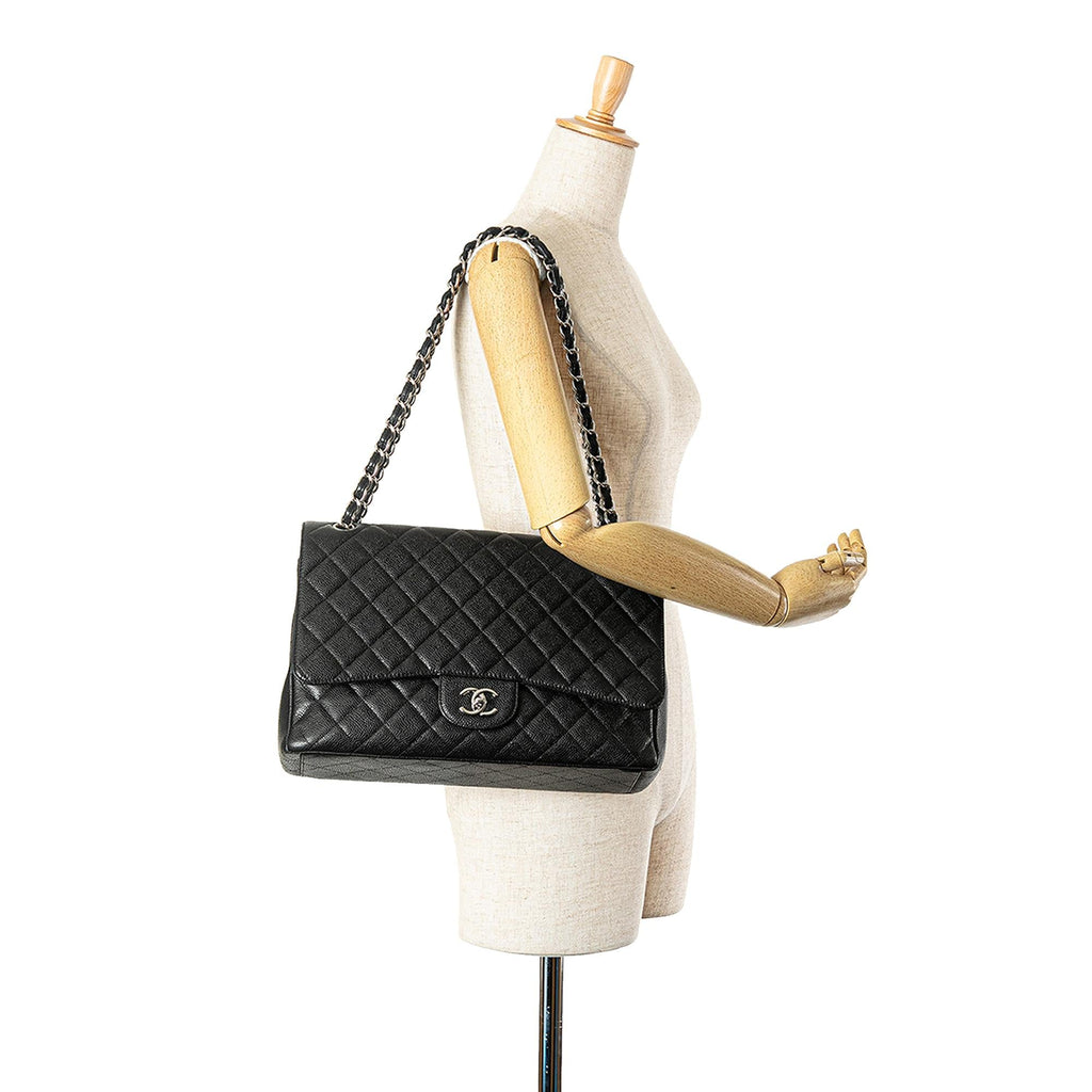 Chanel Maxi Classic Caviar Single Flap