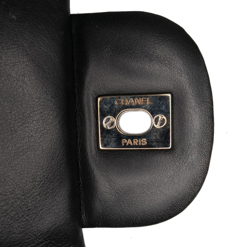 Chanel Maxi Classic Chevron Patent Single Flap