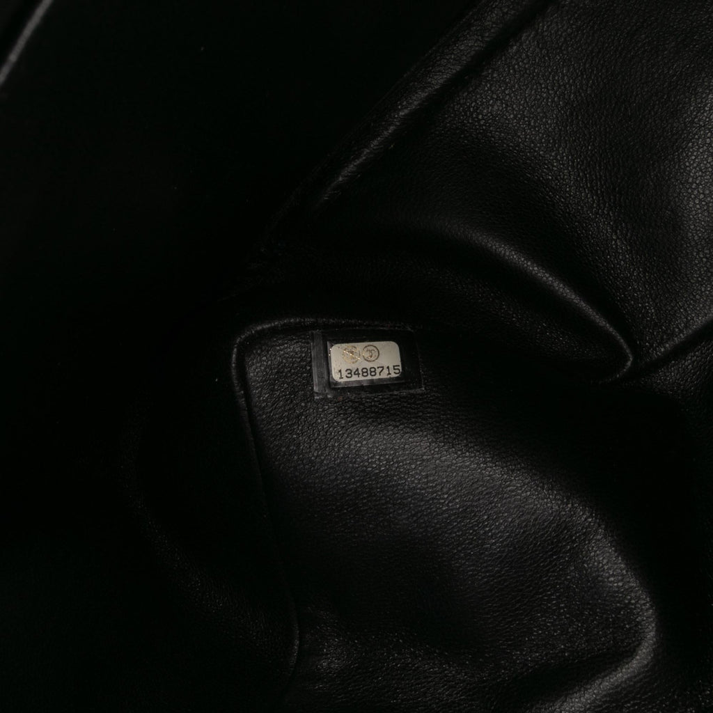 Chanel Maxi Classic Chevron Patent Single Flap