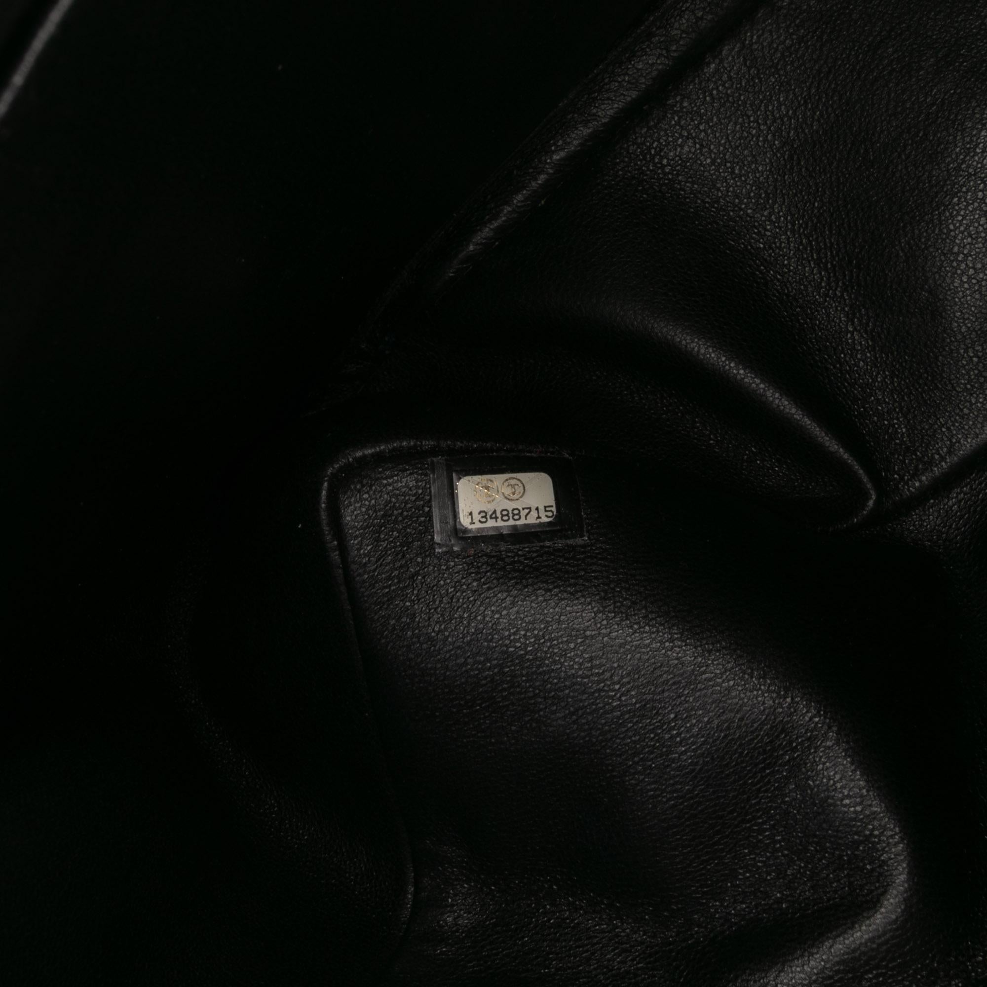 Chanel Maxi Classic Chevron Patent Single Flap